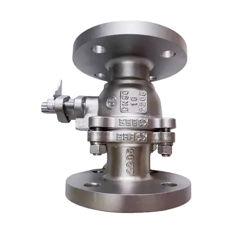 Duplex ფოლადის Flange ბურთი სარქველი